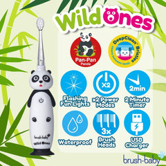 Toothbrush showing two brushing modes