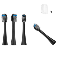 Indicator bristles fading blue to white indicating replacement time