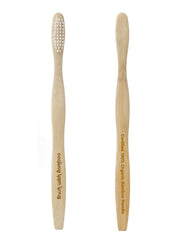 Bamboo toothbrush in compostable plant-based packaging