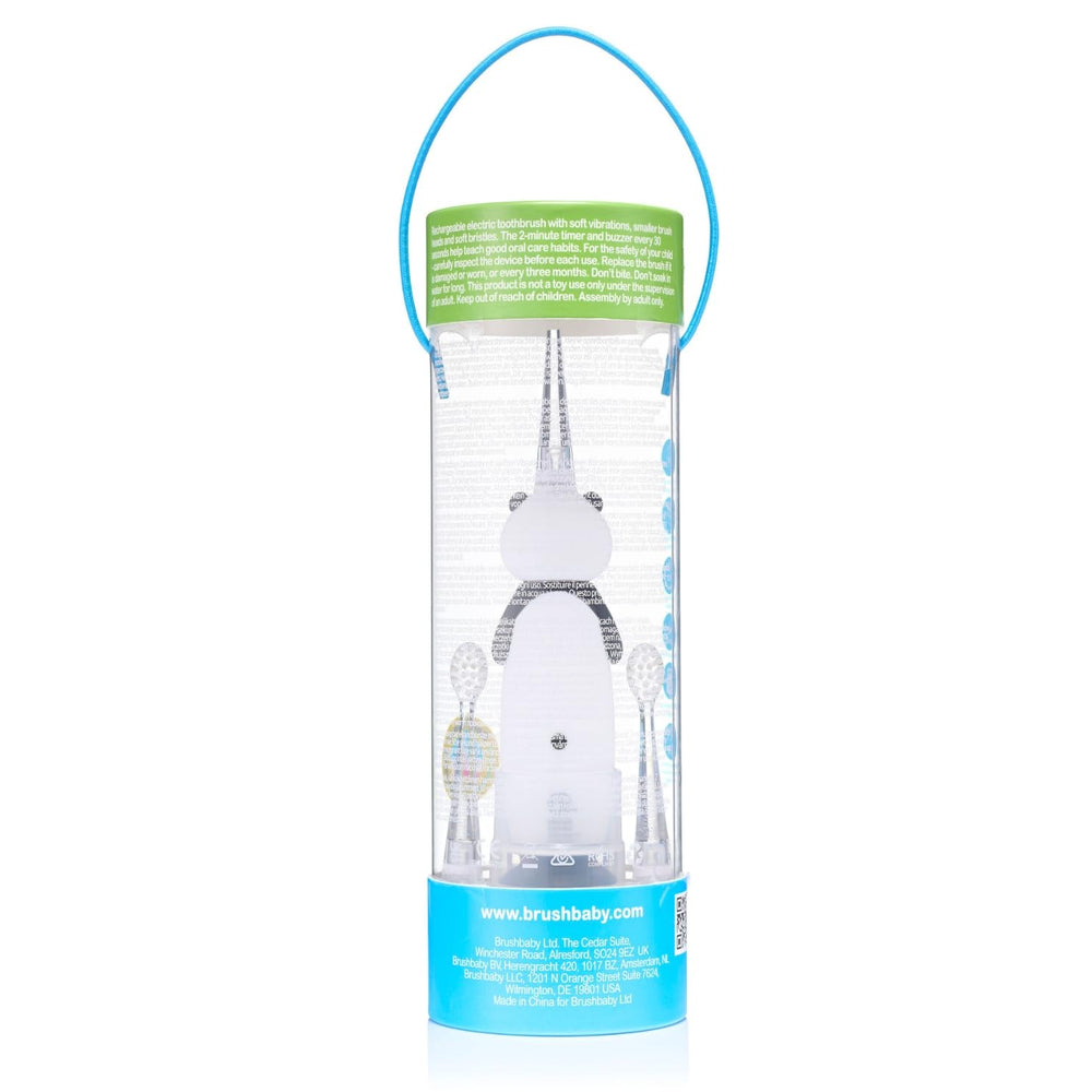 Panda design toothbrush packaging and promotional image