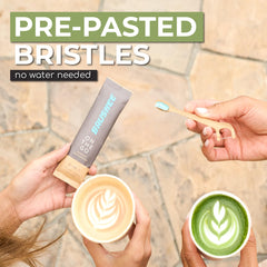 Travel toothbrush with built in flosser
