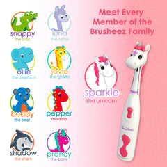 Animal-themed brush cover for Brusheez