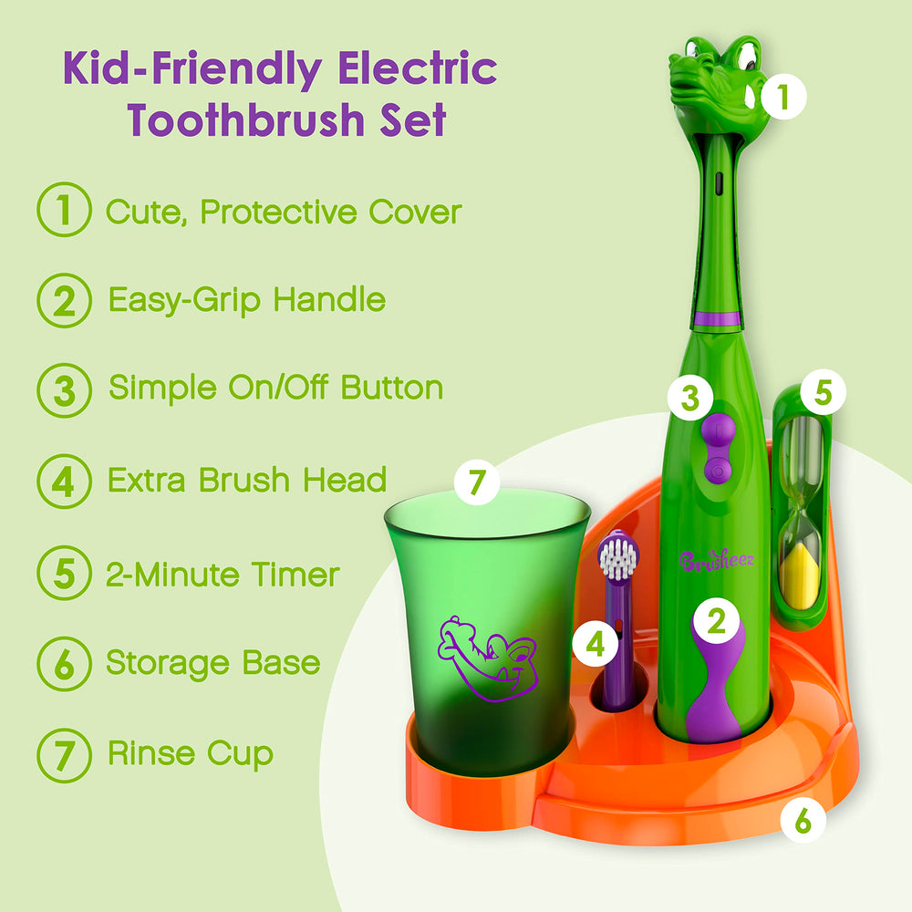 Brusheez toothbrush with rinse cup