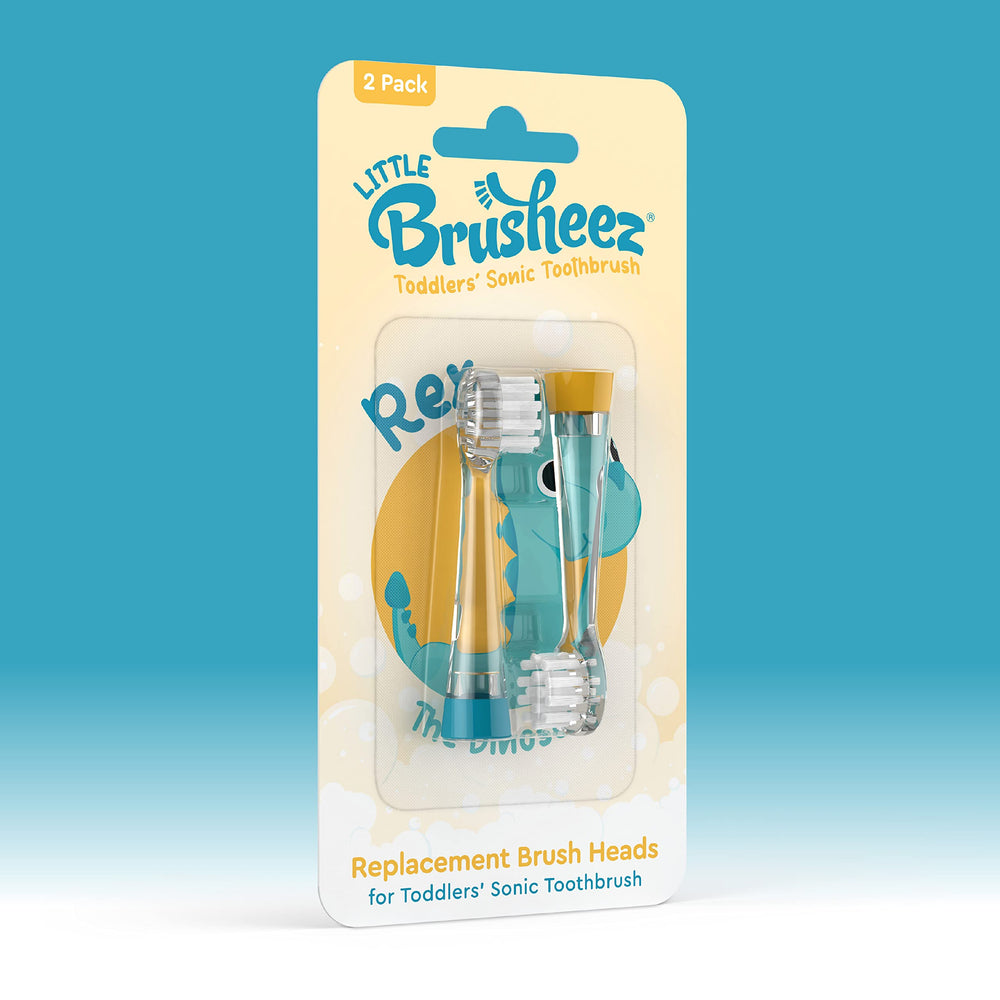 Rex the Dinosaur themed Brusheez replacement heads for ages 1-3
