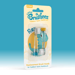 Rex the Dinosaur themed Brusheez replacement heads for ages 1-3