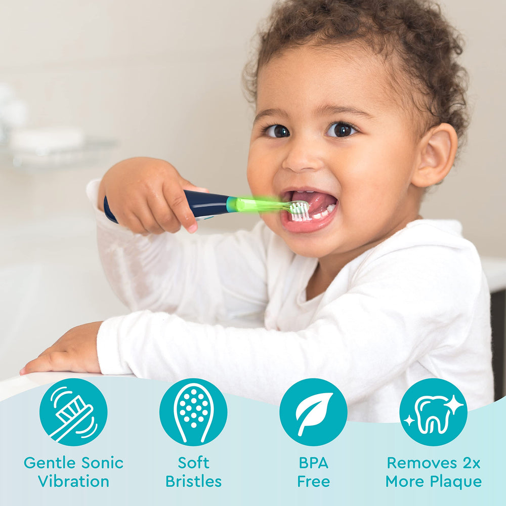 Soft, gentle bristles designed for toddlers ages 1-3