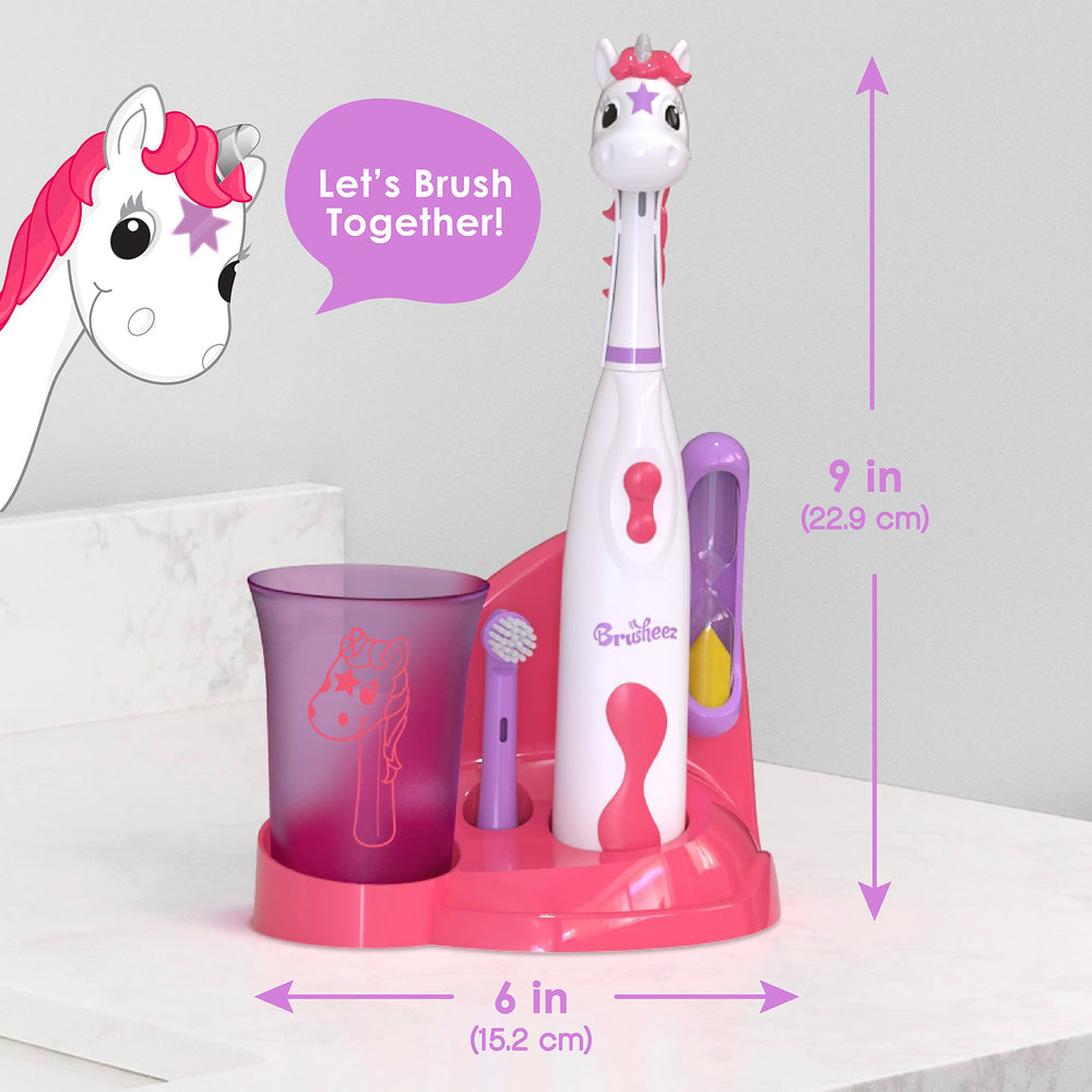 Brusheez storage base for toothbrush set