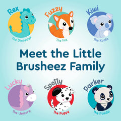 Animal-themed brush cover featuring Parker the Panda