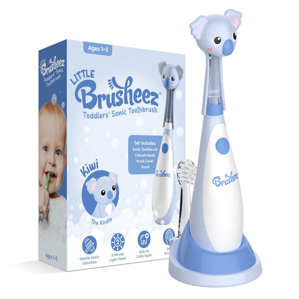 Main view of Brusheez Kiwi Koala sonic toothbrush for toddlers