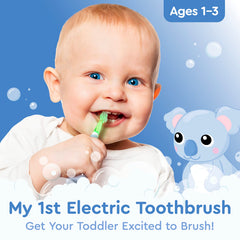 Brusheez toddler toothbrush Kiwi Koala side angle
