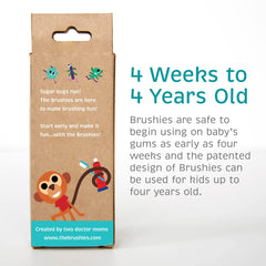 Brushies Momo Monkey being used by a toddler