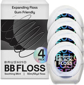 Brushmo Black Floss BBFloss pack of 4 spools (220 yards total)