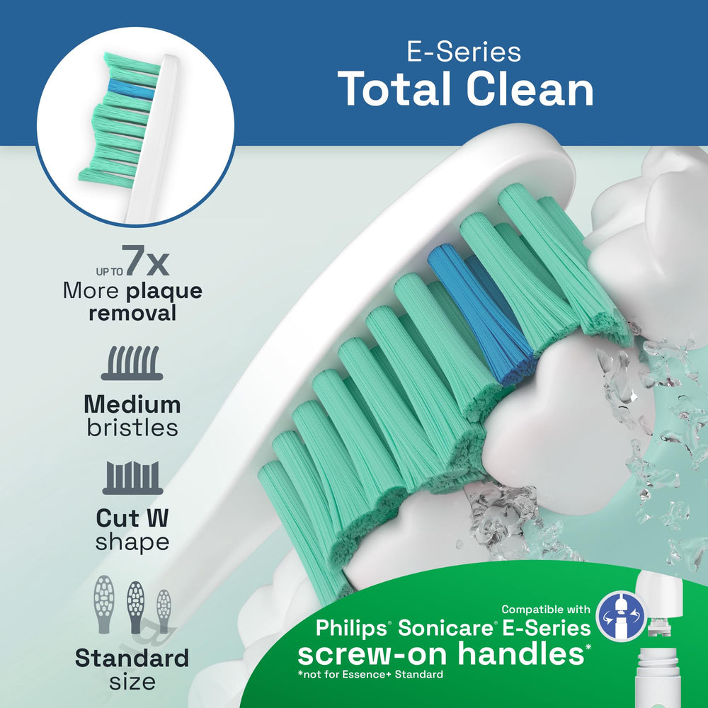 Close-up of Brushmo BM726 replacement heads compatible with Philips Sonicare screw-on handles