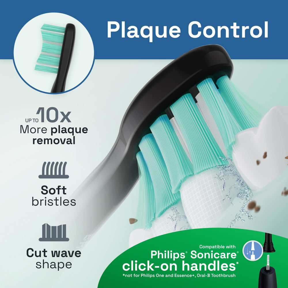 Close-up of soft DuPont bristles on Brushmo BM928BK replacement head