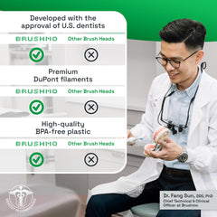 Advanced Gum Care Technology on Brushmo heads