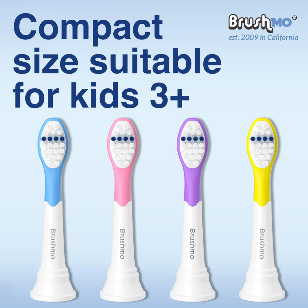 Ultra-soft Dupont bristles on Brushmo kids replacement heads