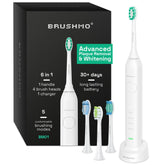 Brushmo Super Sonic Electric Toothbrush in Stellar White