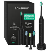 Brushmo Super Sonic Electric Toothbrush in Midnight Black