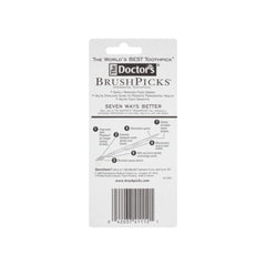 Dual-action design of BrushPicks combining toothpick and interdental brush features