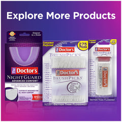 BrushPicks shown for braces-friendly, on-the-go cleaning.