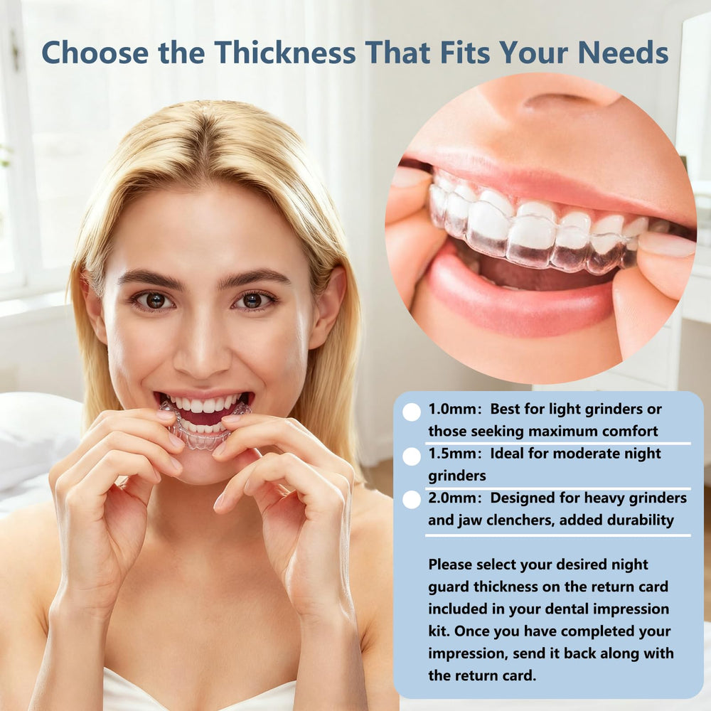 Night guard protecting teeth from grinding and clenching