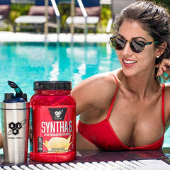 BSN SYNTHA-6 Strawberry Milkshake 5 lb canister – nutrition label detail