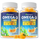 BSSTABBON Omega-3 Gummies bottle with 120 count, vegan algae-based DHA and EPA