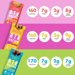 B.T.R Nation Bar clean-label promise with non-GMO, gluten-free, dairy-free, soy-free