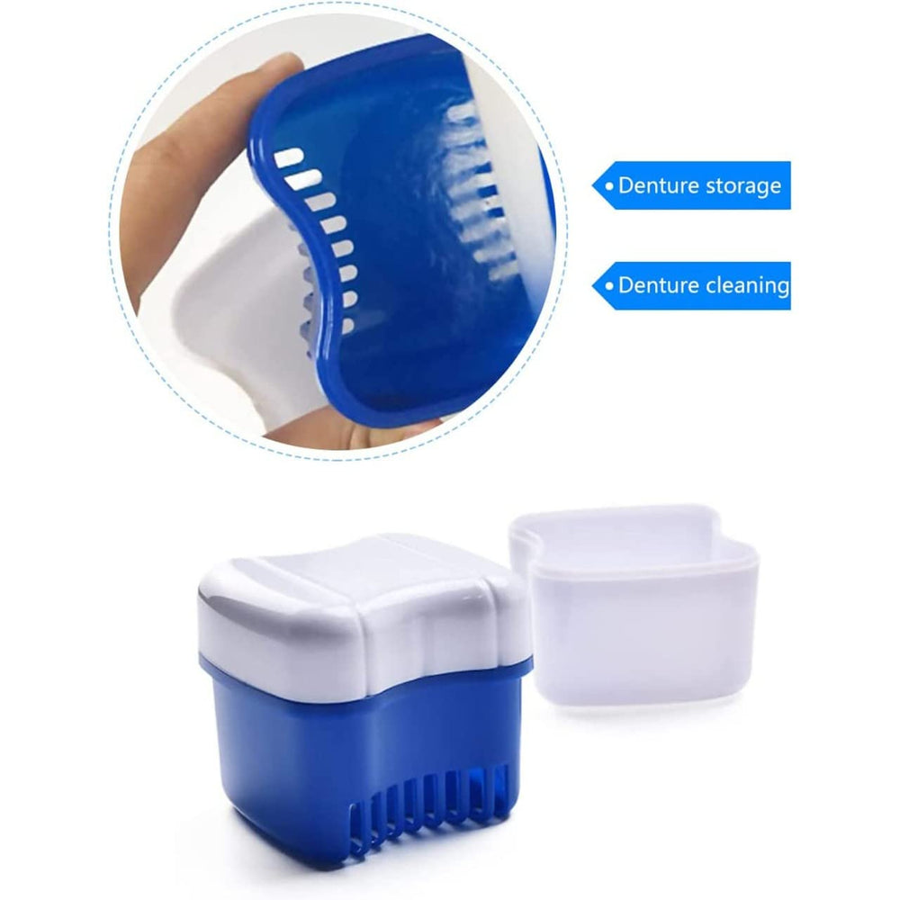 Compact and portable denture bath kit for travel