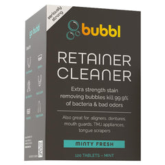 Invisalign retainer cleaner tablet dissolving in water