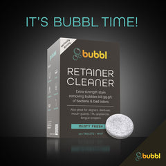 Night guard cleaning with Bubbl 120 tablet