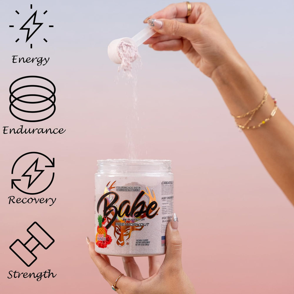 Biotin and Vitamin B12 supporting women's health in Bucked Up Babe