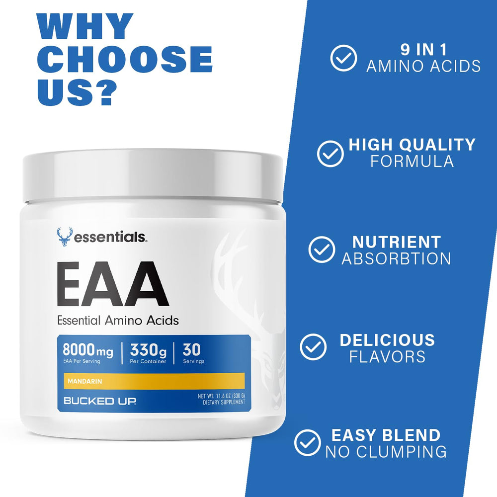 Close-up of essential amino acids and BCAAs in the formula