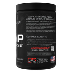 Bucked Up Pump-ocalypse capsules arranged for lean muscle support and recovery.