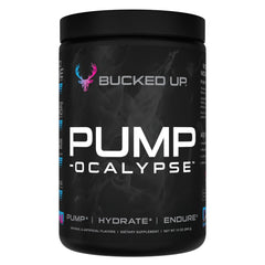 Bucked Up Pump-ocalypse Miami bottle closeup showing NO boost for workouts.