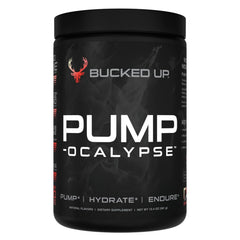 Bucked Up Pump-ocalypse Raspberry Lemonade bottle front showing NO booster focus and pump potential