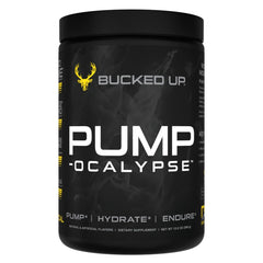 Bucked Up Pump-ocalypse Tropical label showcasing nitric oxide support for workouts