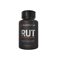 Bucked Up RUT bottle front view showing energy and endurance support.