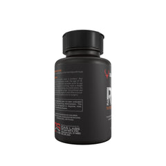 Bucked Up RUT capsules arranged on gym surface for performance and stamina.