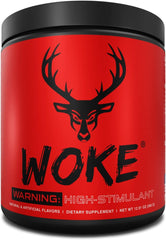 Amazon exclusive Bucked Up Woke Grape pre-workout label