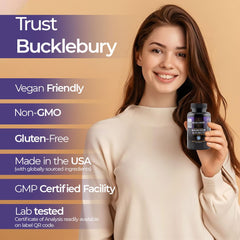 Label detail showing 350mg magnesium glycinate and 200mg L-Theanine