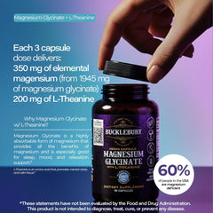 Supplement facts and ingredients on Bucklebury bottle