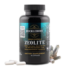 Bucklebury Zeolite Detox Capsules bottle label