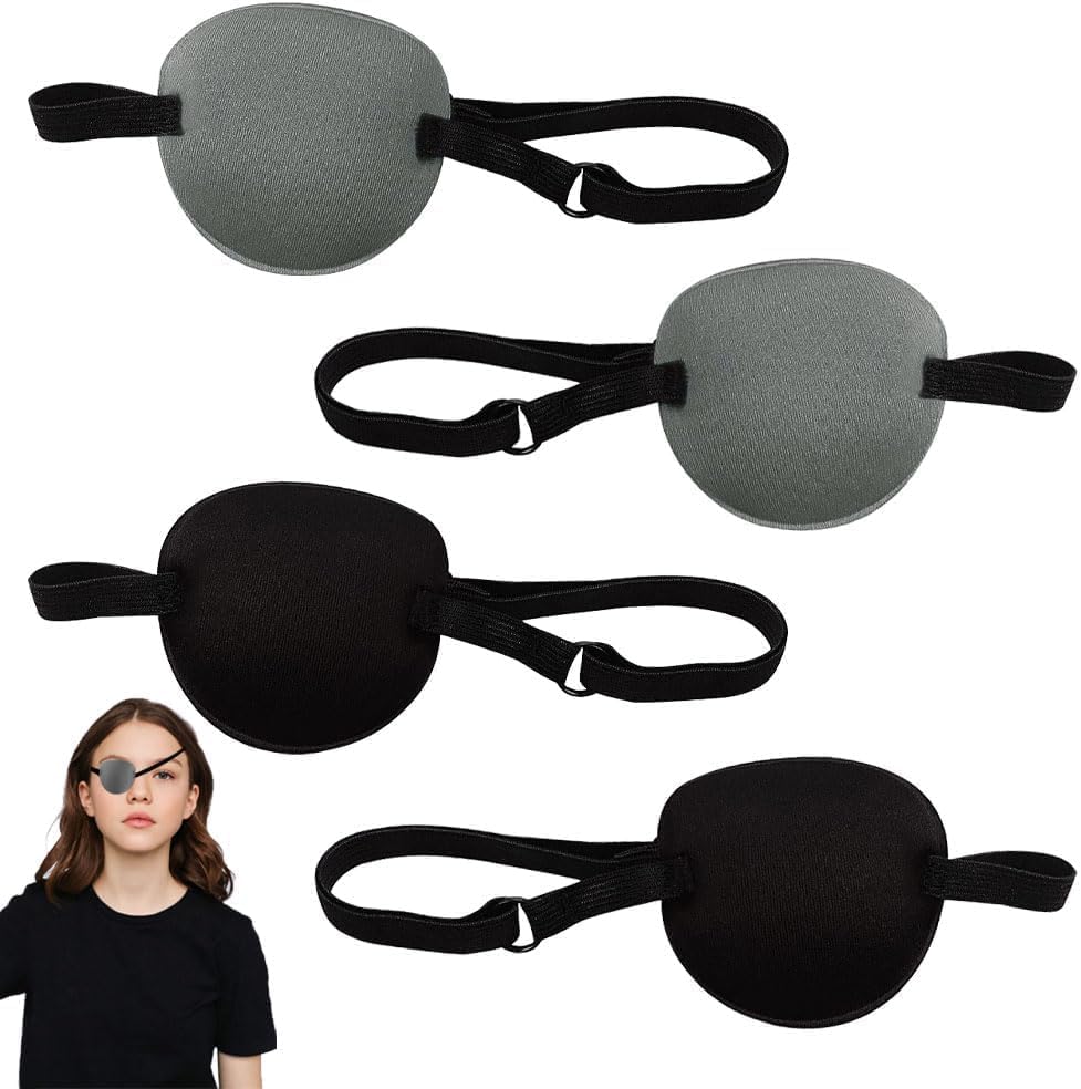 BufferABC eye patches black and gray 4-pack front view