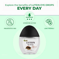 Side view of the BUIE Lutein Eye Drops bottle
