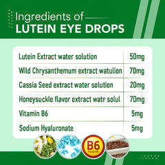 Vitamin B6 infusion represented in eye drops