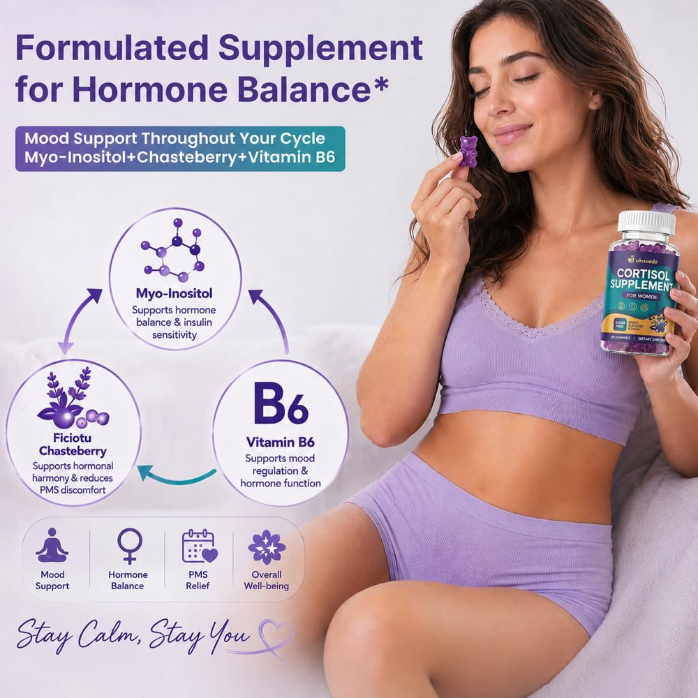 Two Bukouede gummies on spoon illustrating recommended daily serving benefit