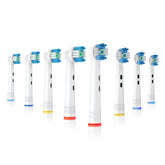 BUKURII 8-pack replacement brush heads for Oral-B electric toothbrushes