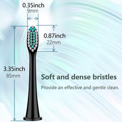 End-rounded Dupont bristles in replacement heads