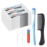 Bulk disposable toothbrush kit with 4-in-1 features